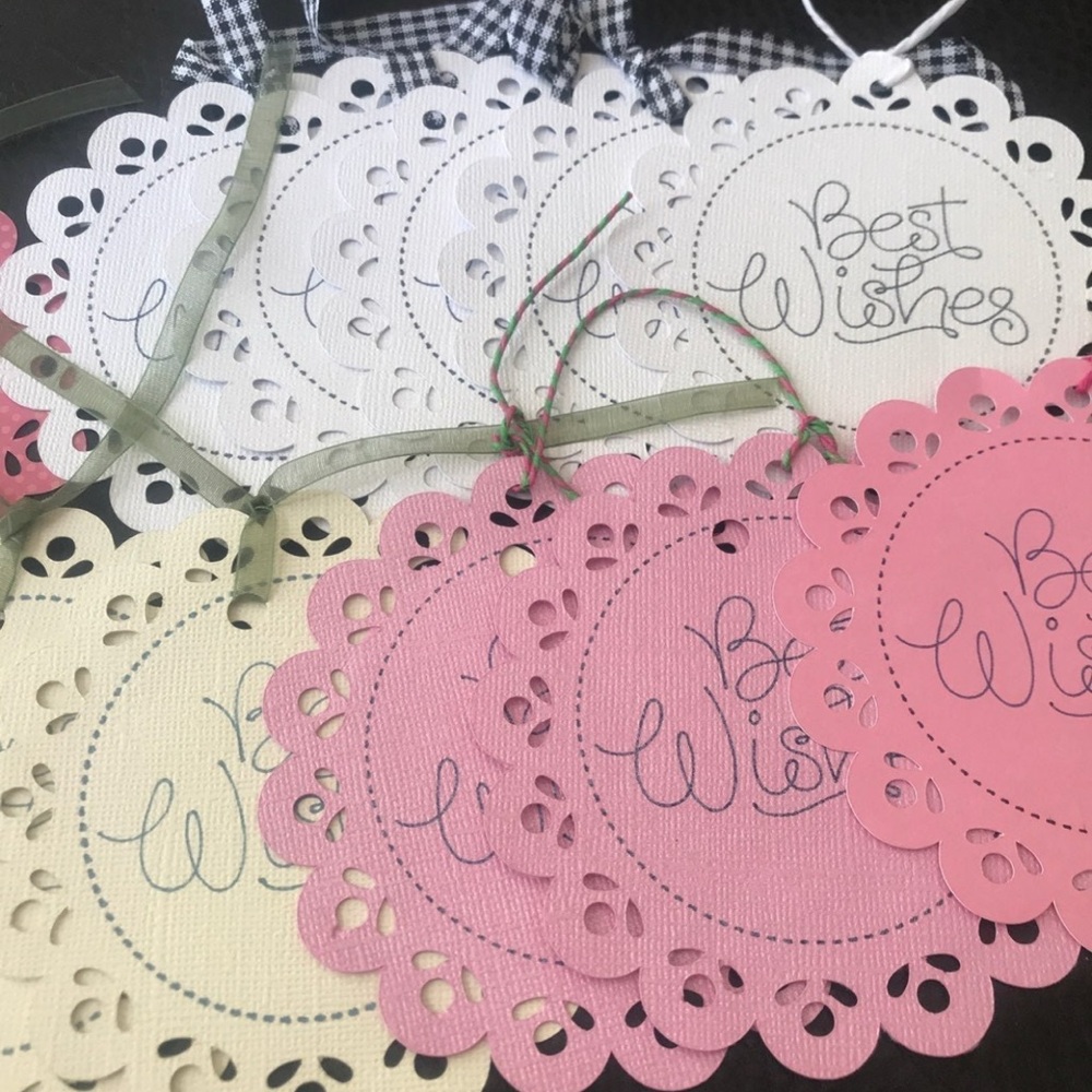 12 pcs Best Wishes Gift Hang Tags Epheme